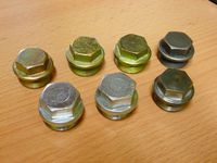 Plug screw, original BMW, zinc plated, used as remove, scrre head checked, hexagonal slightly damaged, also B6-04-010 – image 1
