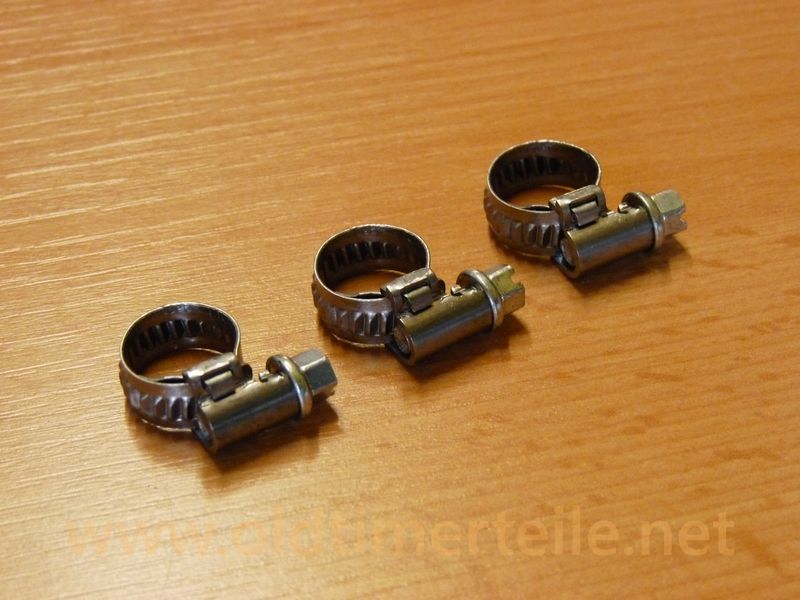 Screw thread clip, for fuel hose 5-206+B6-06-149, 2 pice for 1 hose