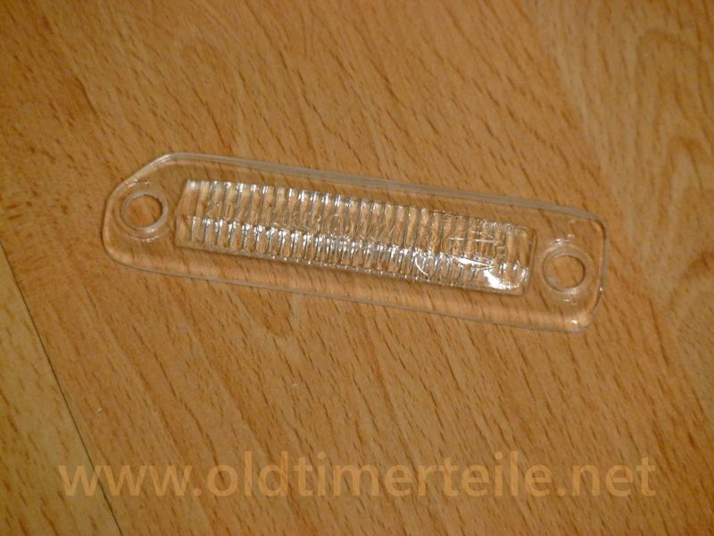 License plate cover glass