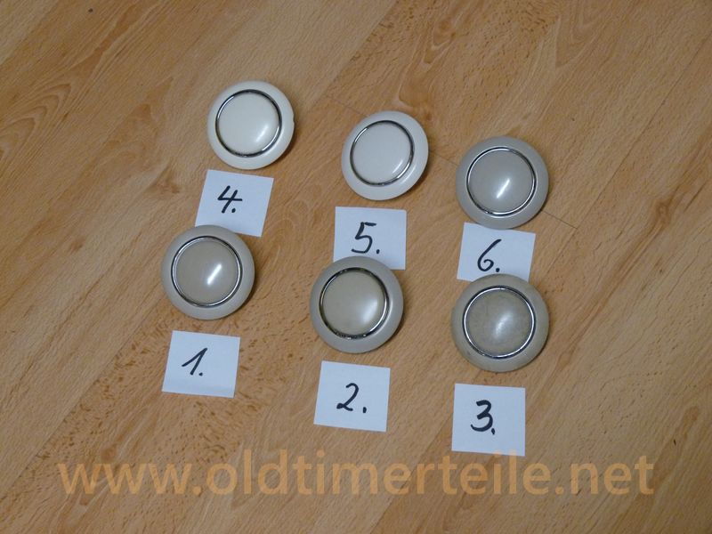 Horn button, used, old Stock