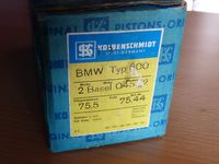 Mahle, Nüral, Kolbenschmidt 3rd oversize 75.44 or 75.45 mm complete with piston rings, piston pin and circlips, ready for installation    – image 3