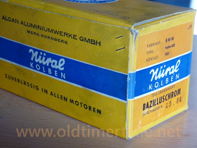 Mahle, Nüral, Kolbenschmidt 3rd oversize 75.44 or 75.45 mm complete with piston rings, piston pin and circlips, ready for installation   