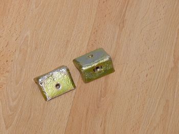 Lock side, used, untested as removed, for glass pane