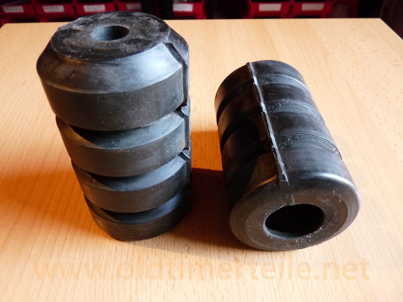 Rubber hollow spring