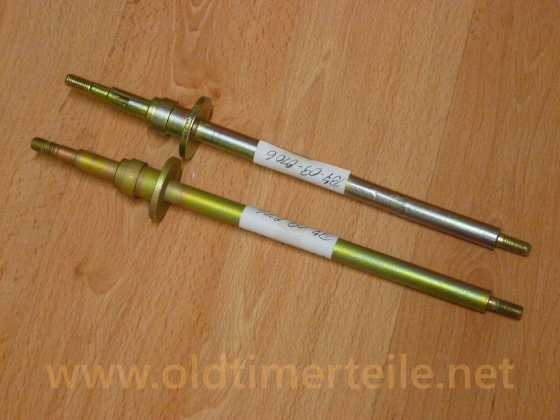 Control lever rod, used, length approx 270-280 mm, with washer and ball carrier