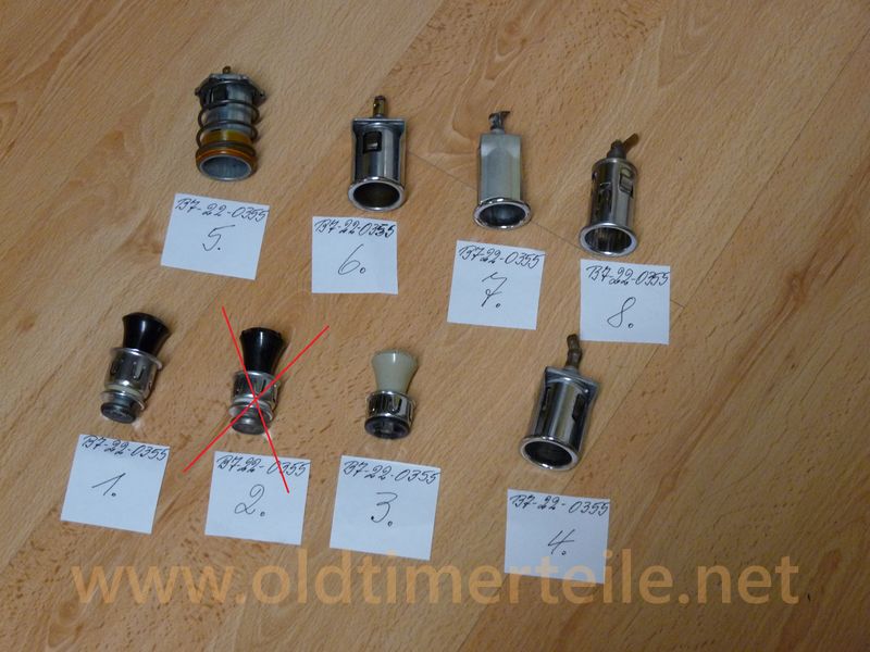 Piezas para encendedores de cigarros